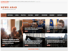 Tablet Screenshot of newsarad.ro